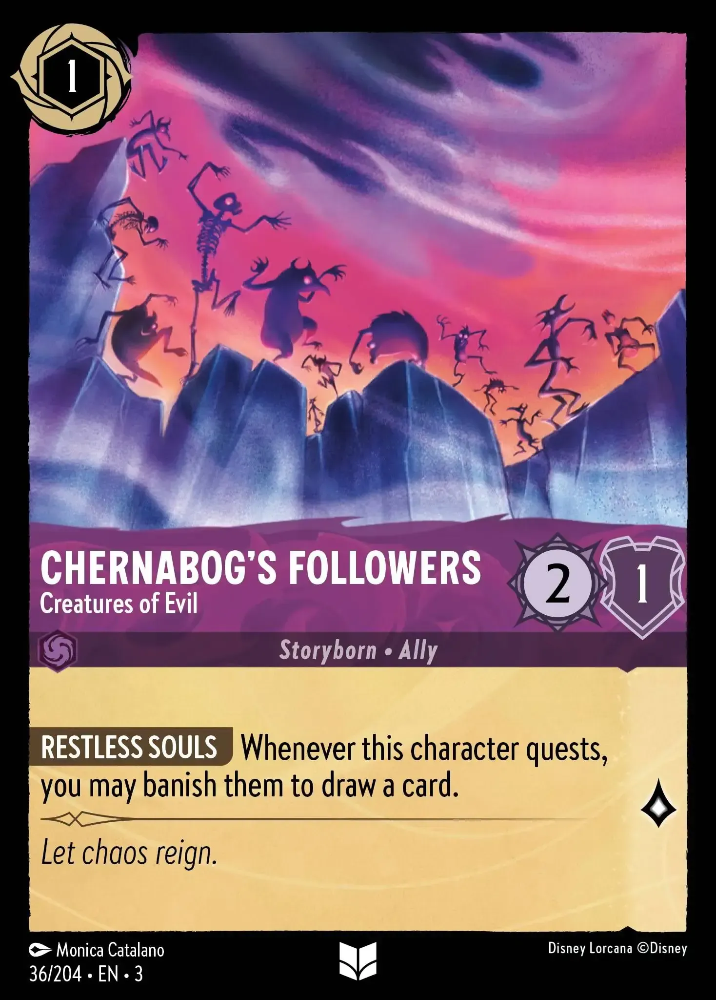 Chernabog's Followers - Creatures of Evil · Into the Inklands 36/208