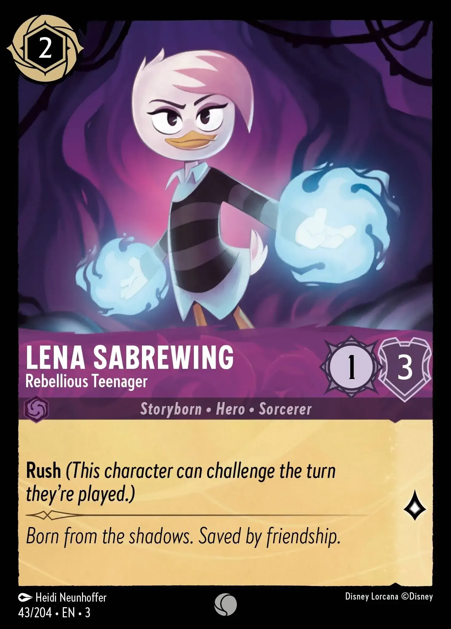 Lena Sabrewing - Rebellious Teenager · Into the Inklands 43/208