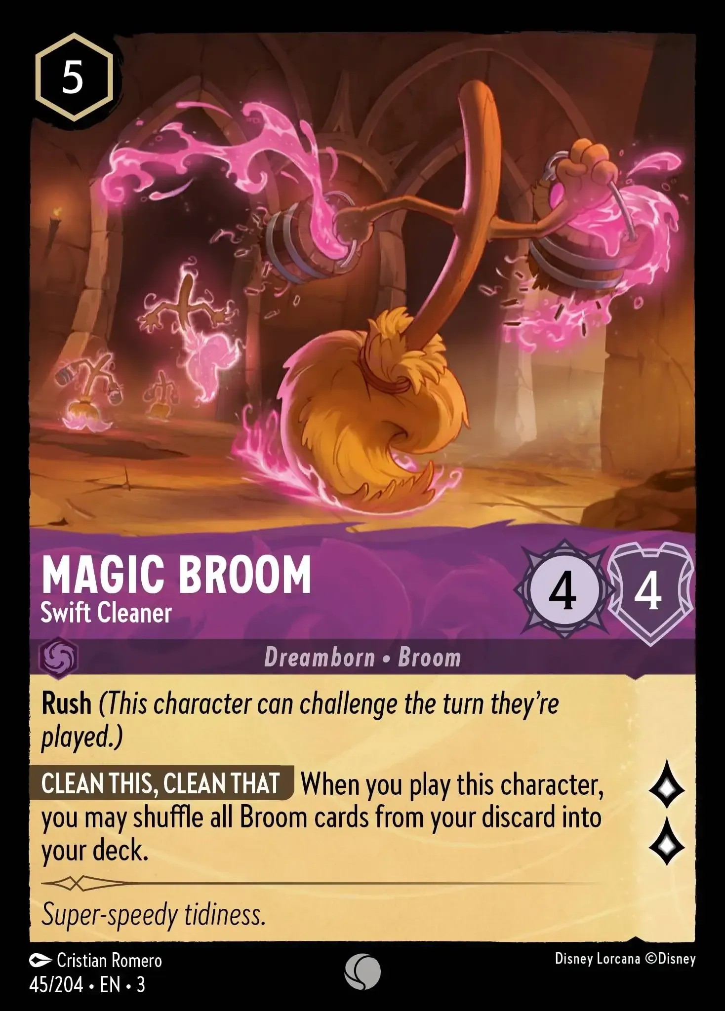 Magic Broom - Swift Cleaner · Into the Inklands 45/208
