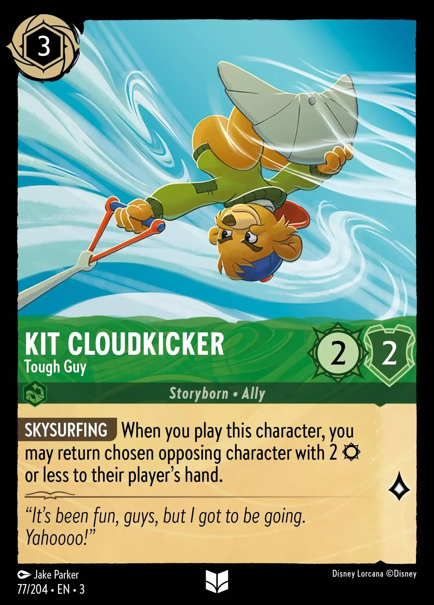 Kit Cloudkicker - Tough Guy · Into the Inklands 77/208