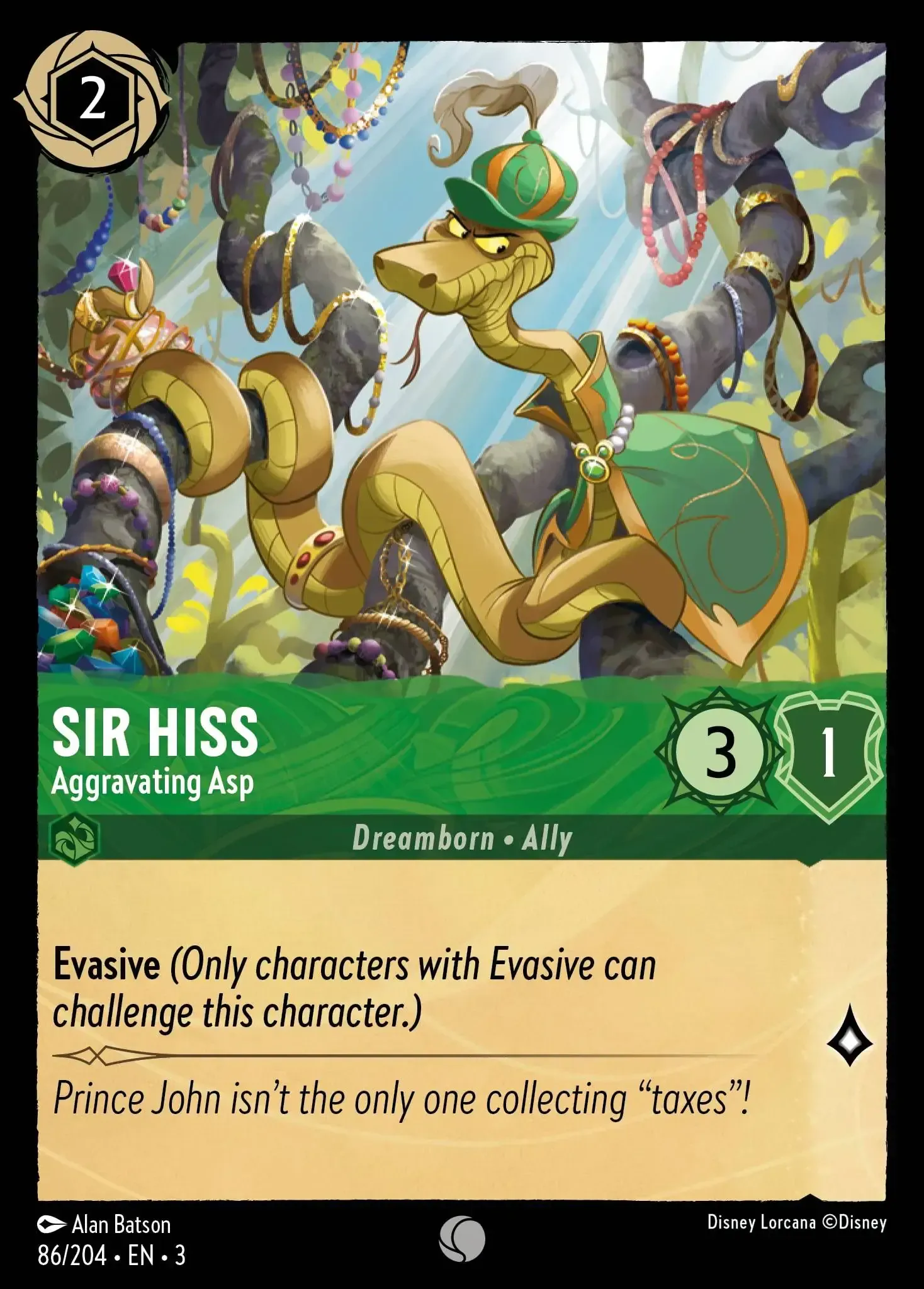 Sir Hiss - Aggravating Asp · Into the Inklands 86/208