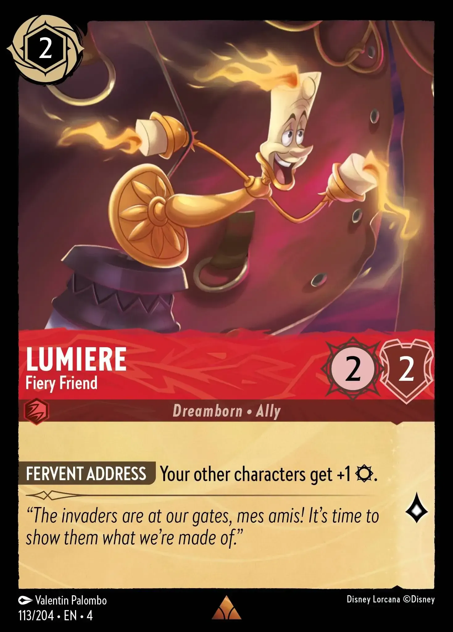 Lumiere - Fiery Friend · Ursula's Return 113/207
