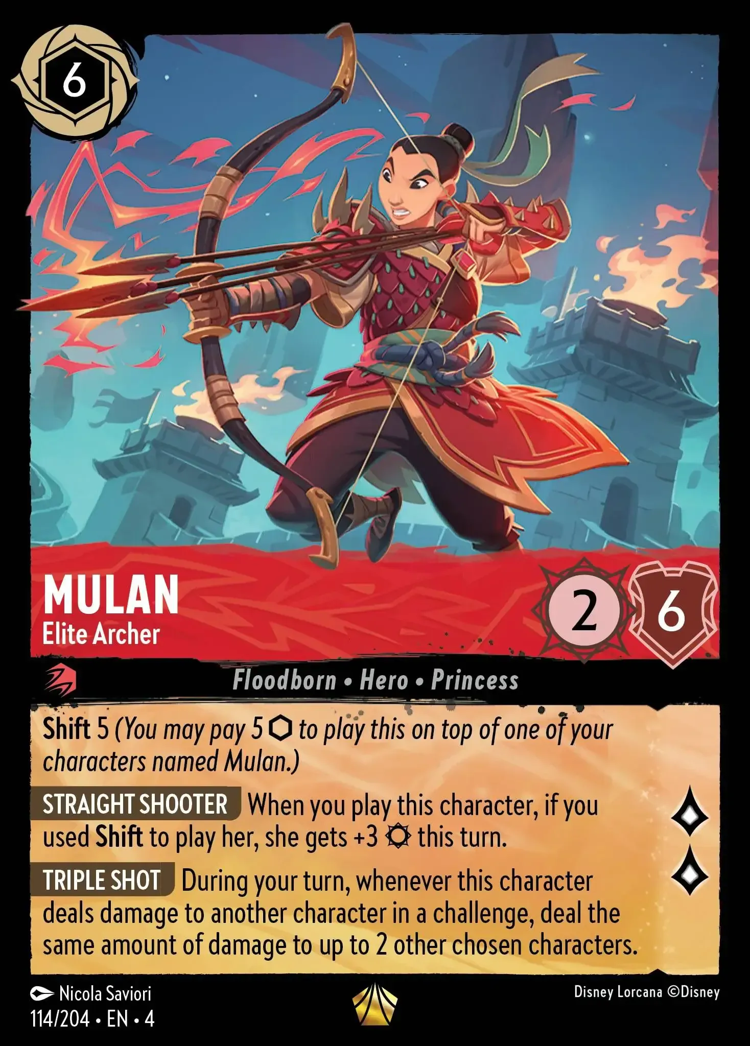 Mulan - Elite Archer · Ursula's Return 114/207