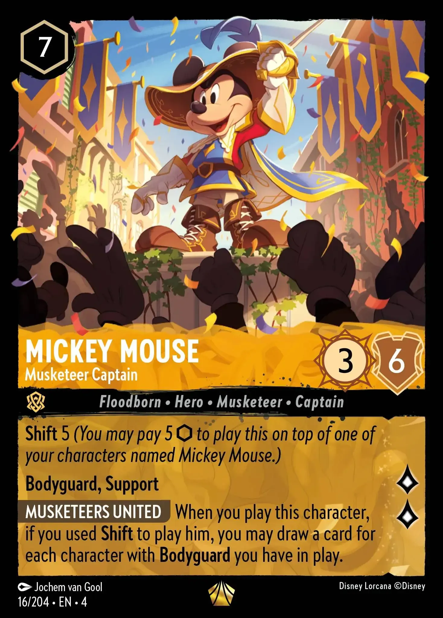 Mickey Mouse - Musketeer Captain · Ursula's Return 16/207