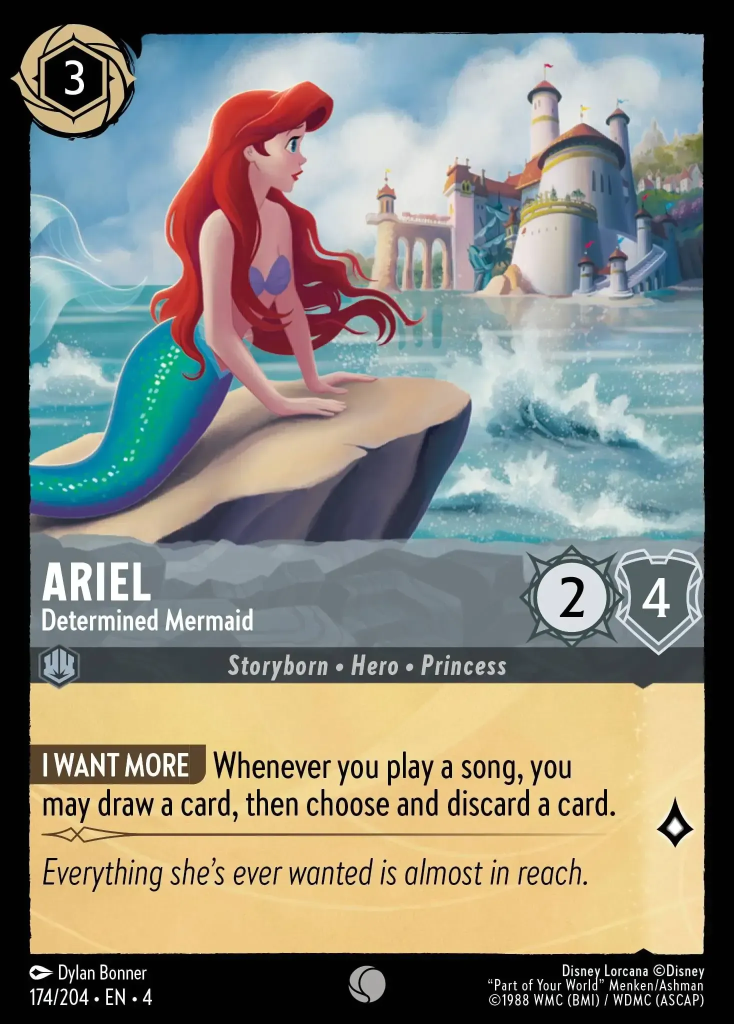 Ariel - Determined Mermaid · Ursula's Return 174/207