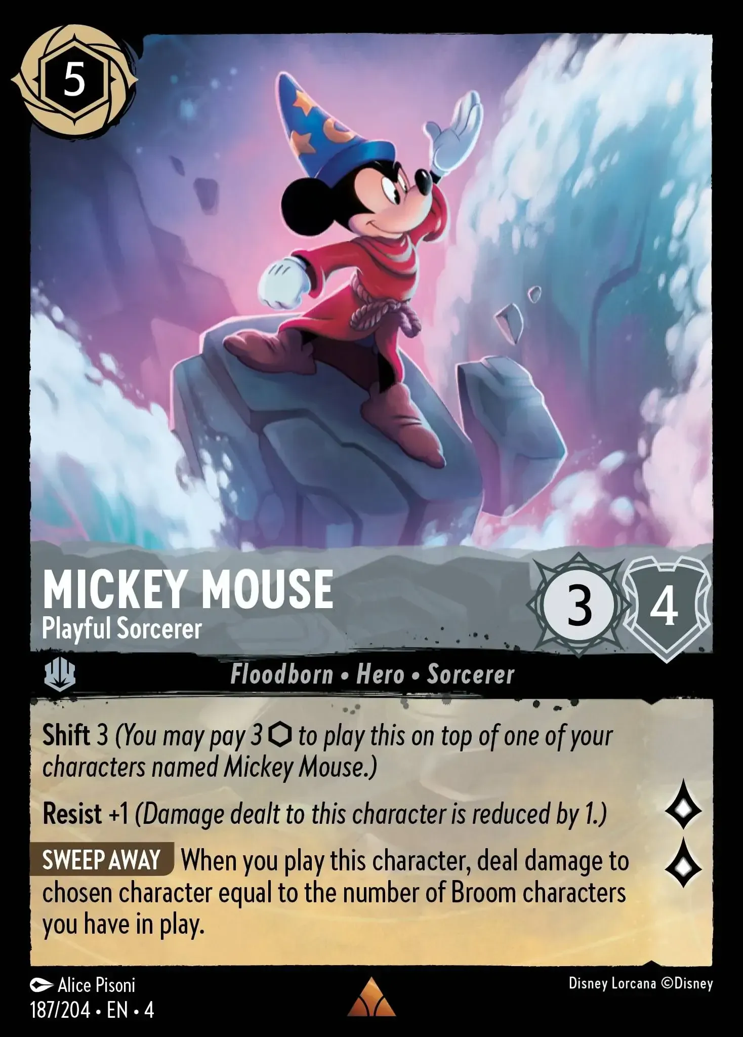 Mickey Mouse - Playful Sorcerer · Ursula's Return 187/207