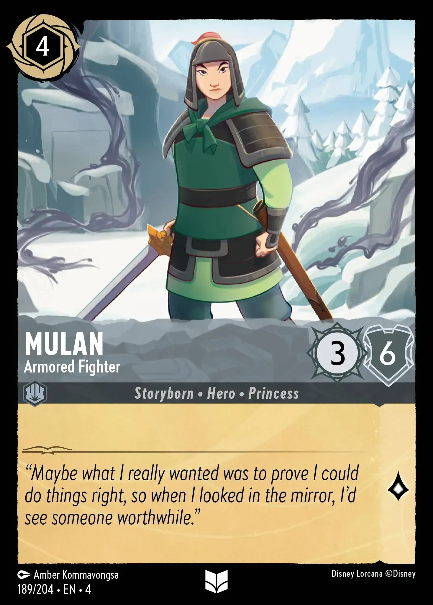 Mulan - Armored Fighter · Ursula's Return 189/207