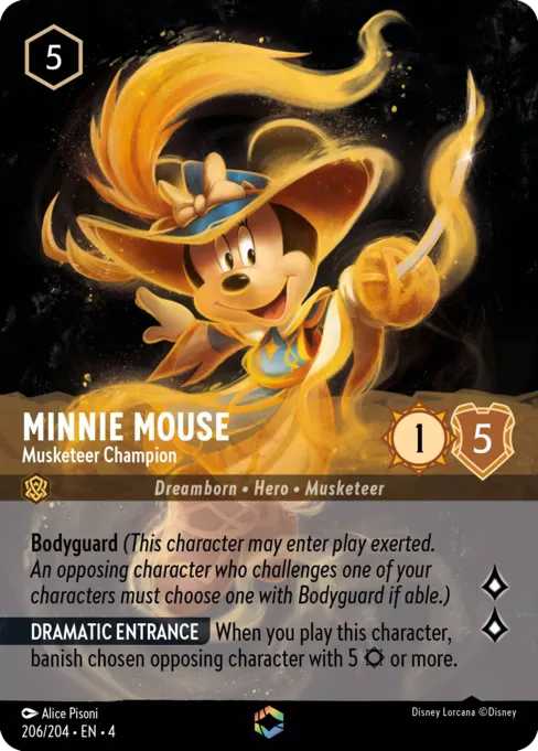 Minnie Mouse - Musketeer Champion · Ursula's Return 206/207