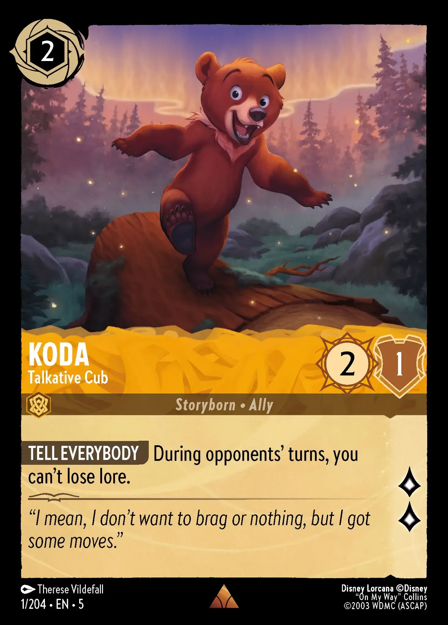 Koda - Talkative Cub · Shimmering Skies 1/205