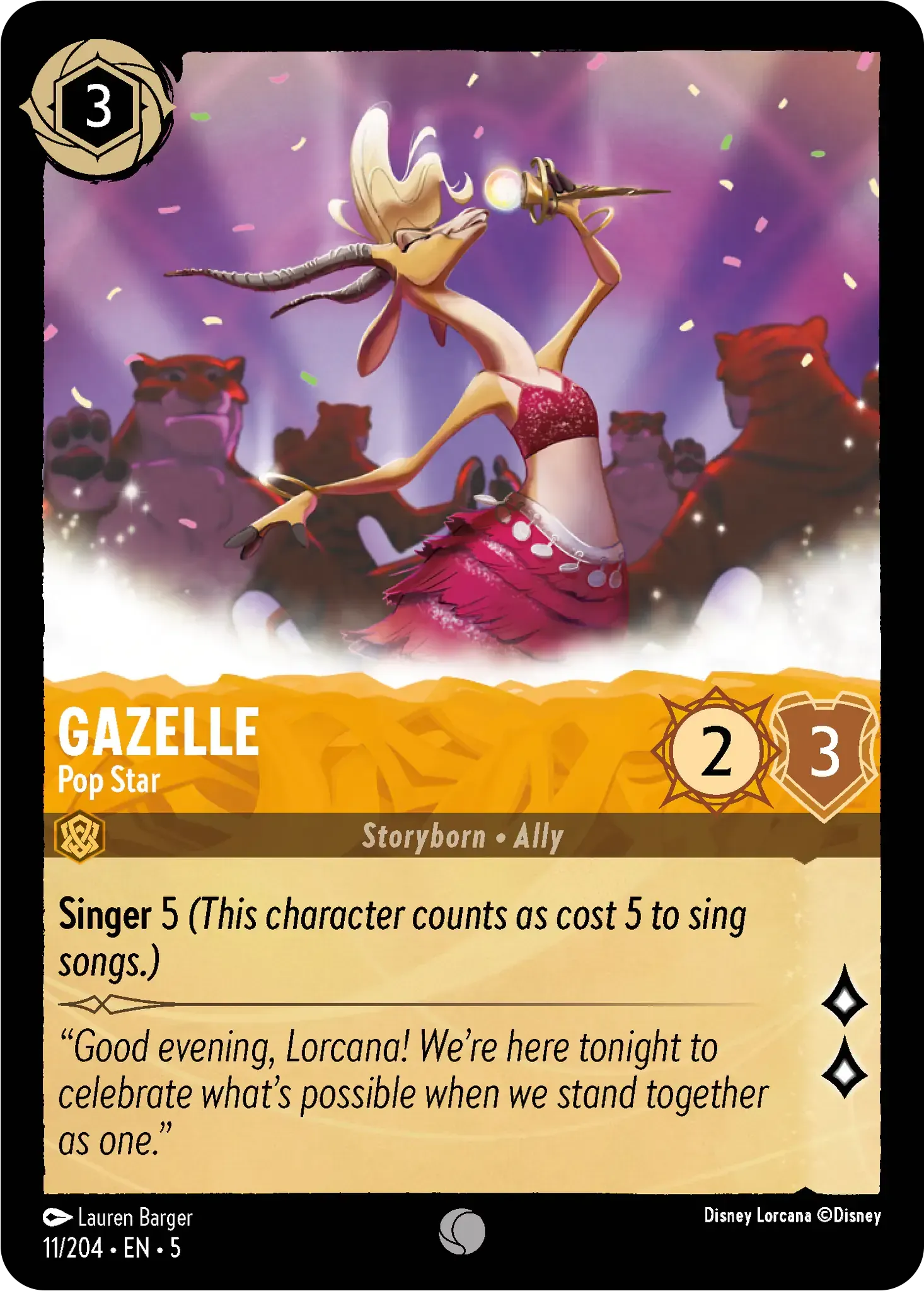 Gazelle - Pop Star · Shimmering Skies 11/205