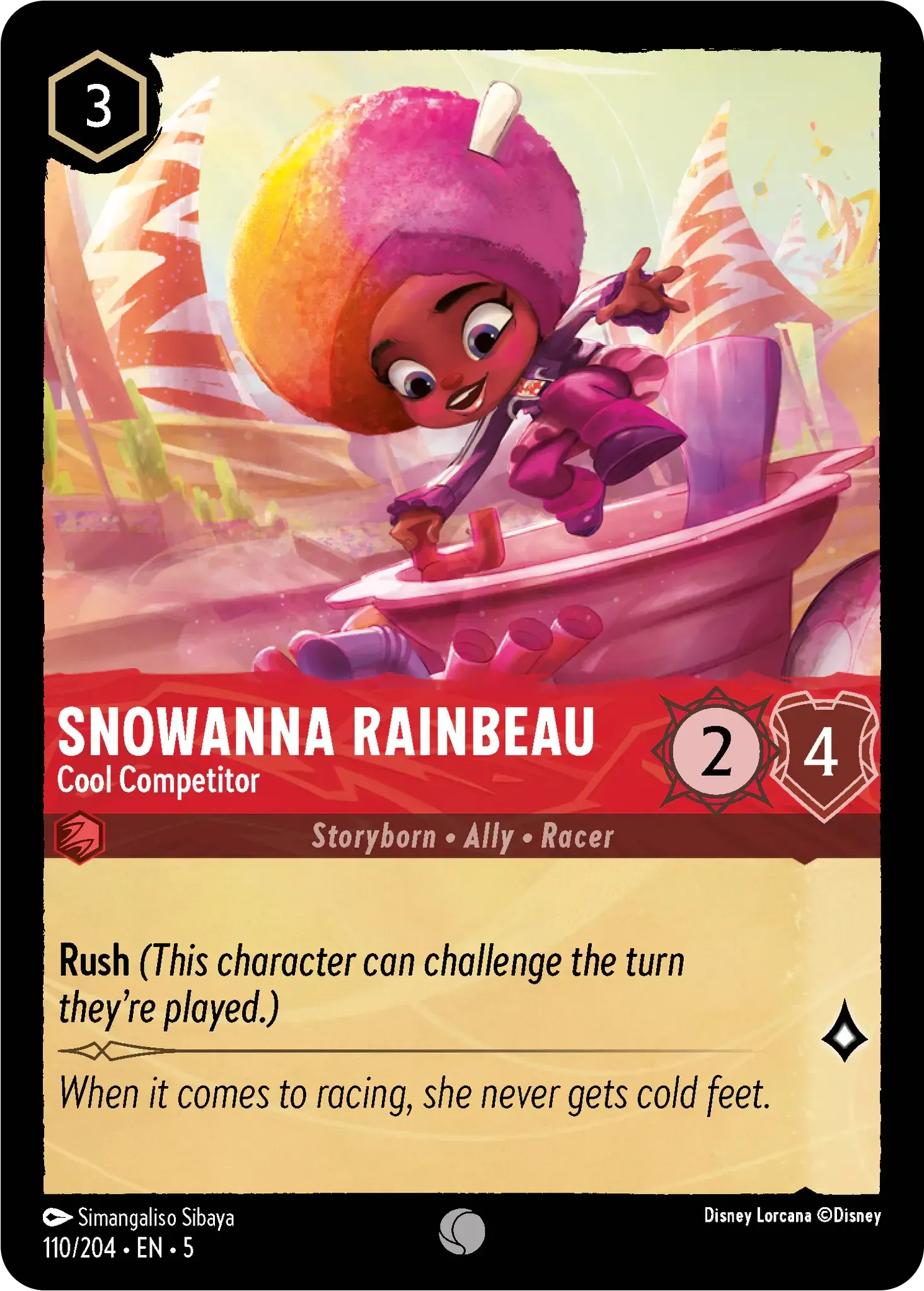 Snowanna Rainbeau - Cool Competitor · Shimmering Skies 110/205