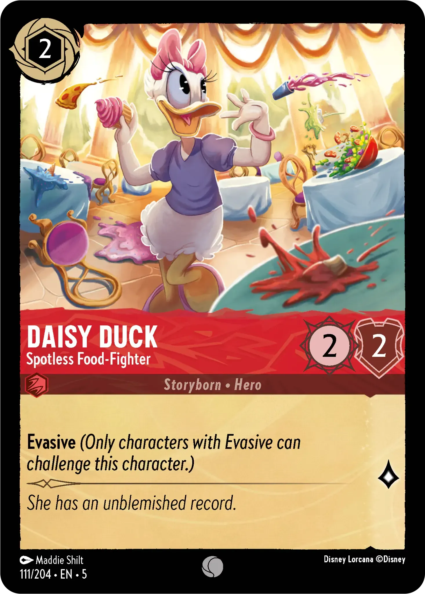 Daisy Duck - Spotless Food-Fighter · Shimmering Skies 111/205