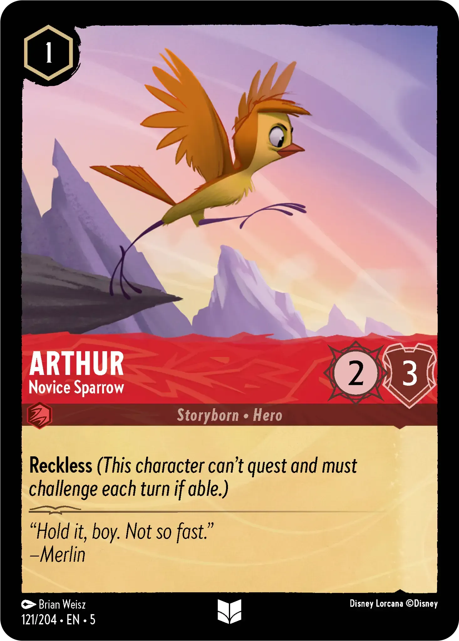 Arthur - Novice Sparrow · Shimmering Skies 121/205