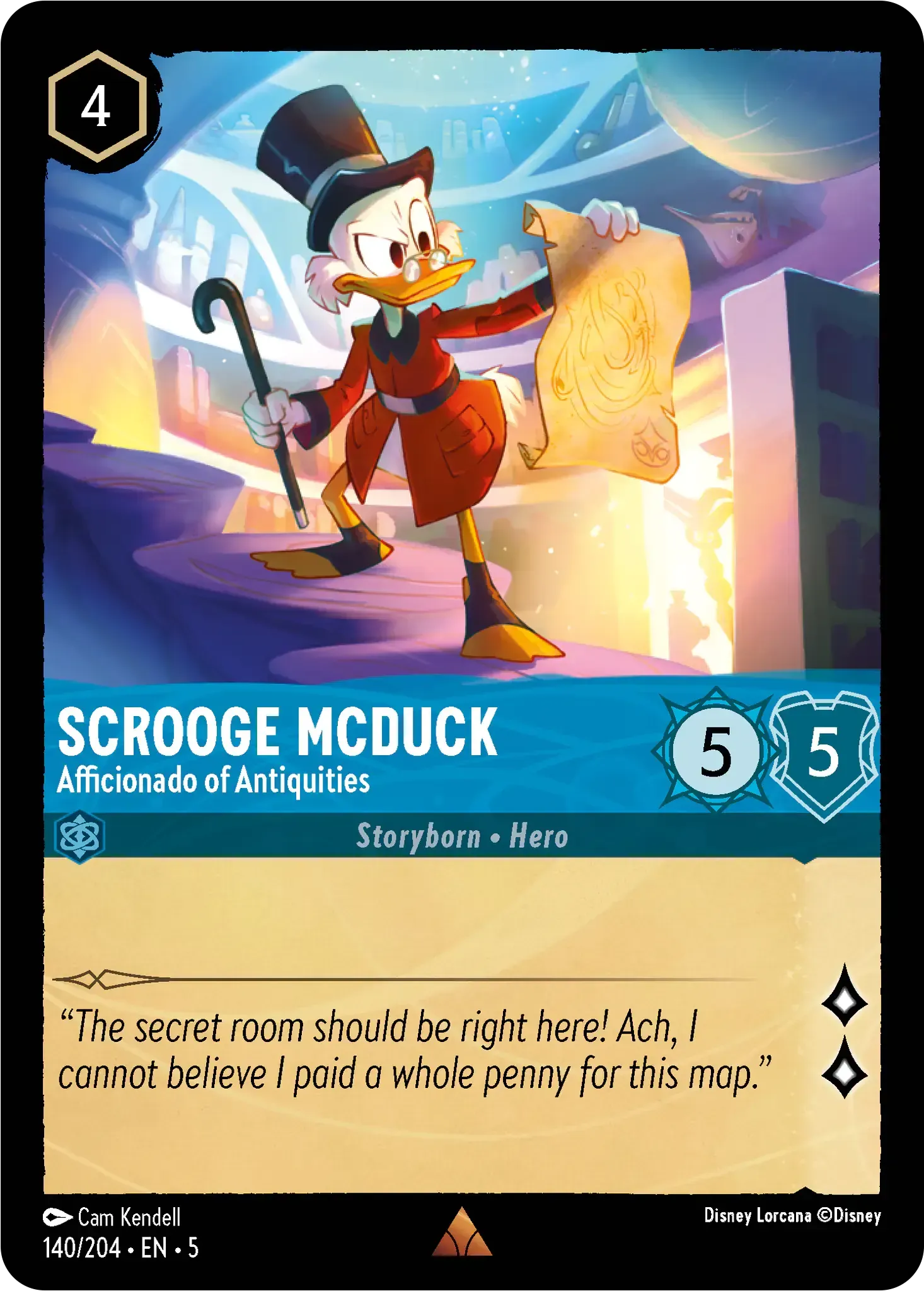 Scrooge McDuck - Afficionado of Antiquities · Shimmering Skies 140/205