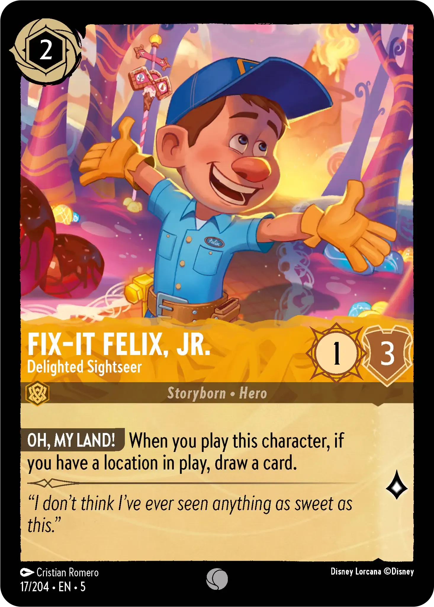 Fix-It Felix, Jr. - Delighted Sightseer · Shimmering Skies 17/205