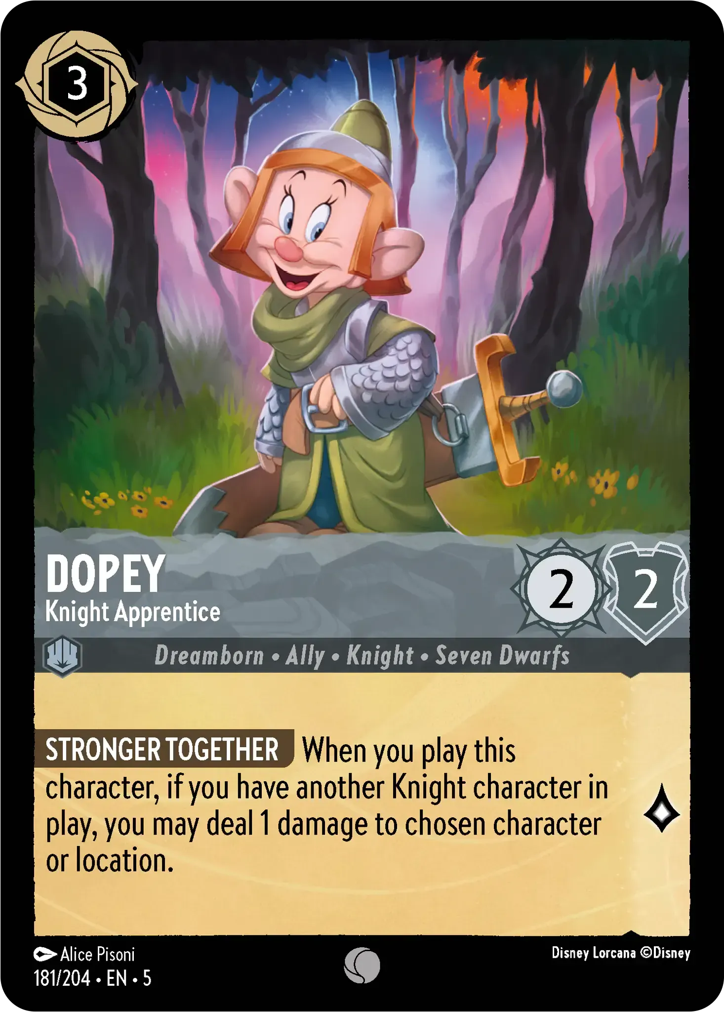 Dopey - Knight Apprentice · Shimmering Skies 181/205