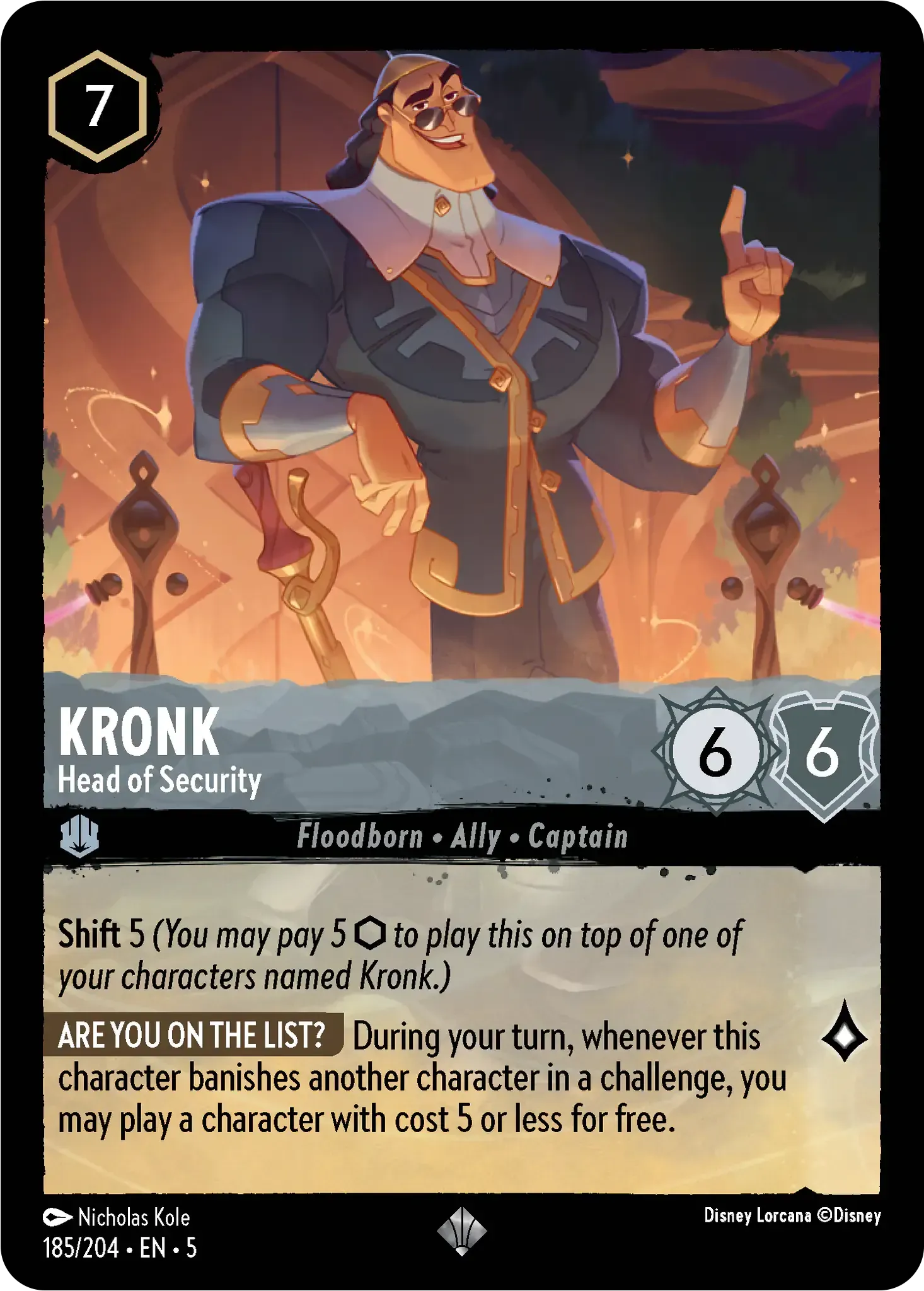Kronk - Head of Security · Shimmering Skies 185/205