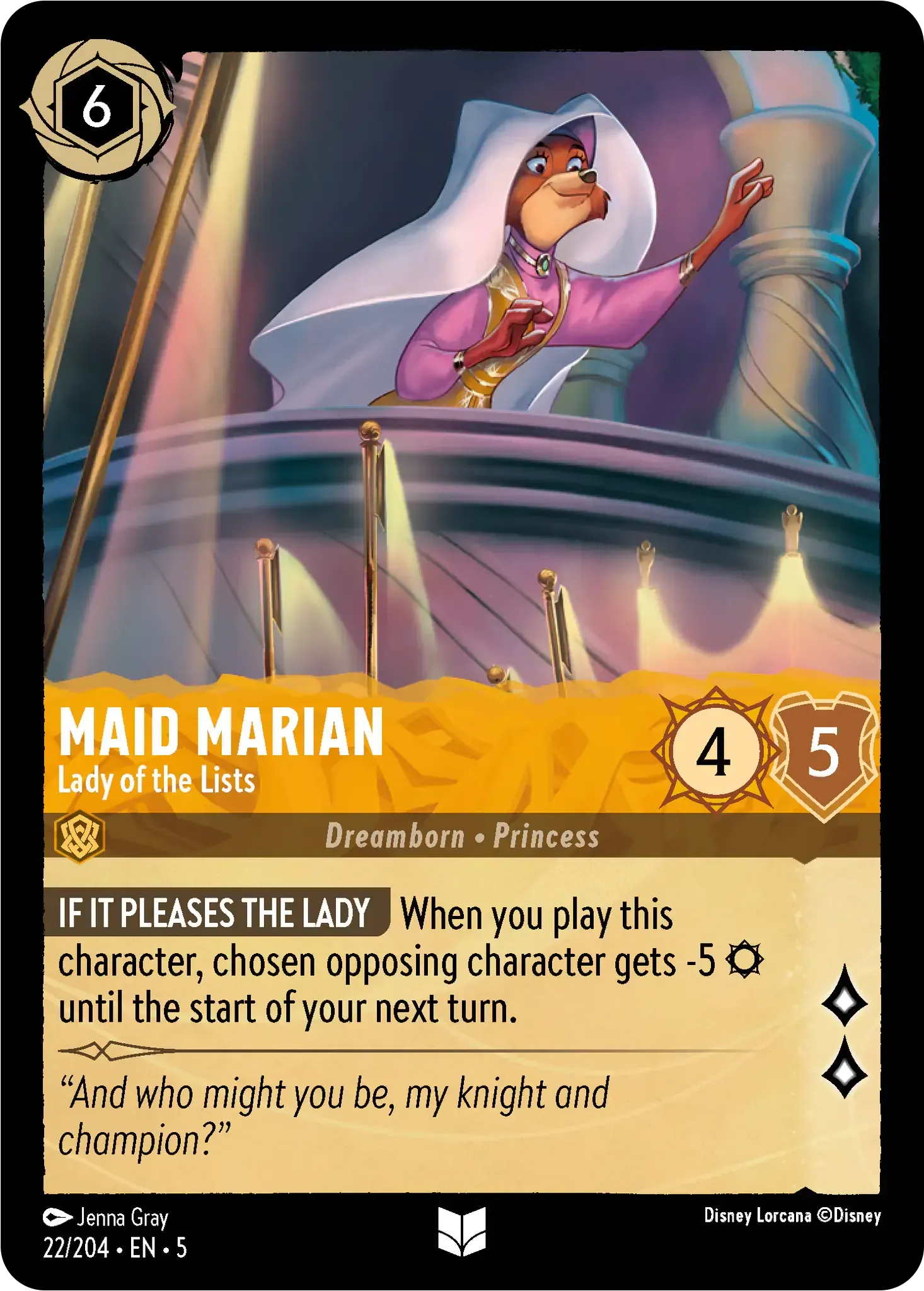 Maid Marian - Lady of the Lists · Shimmering Skies 22/205