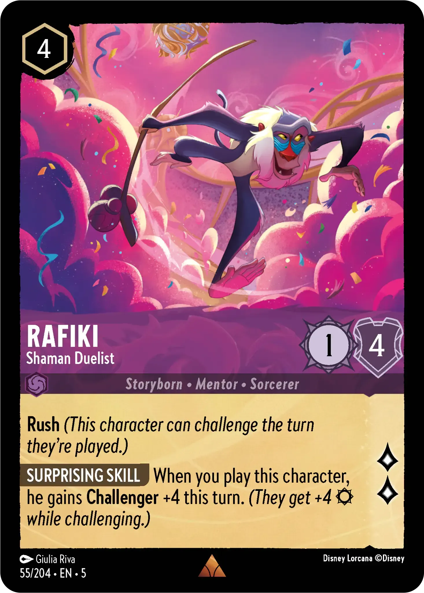 Rafiki - Shaman Duelist · Shimmering Skies 55/205