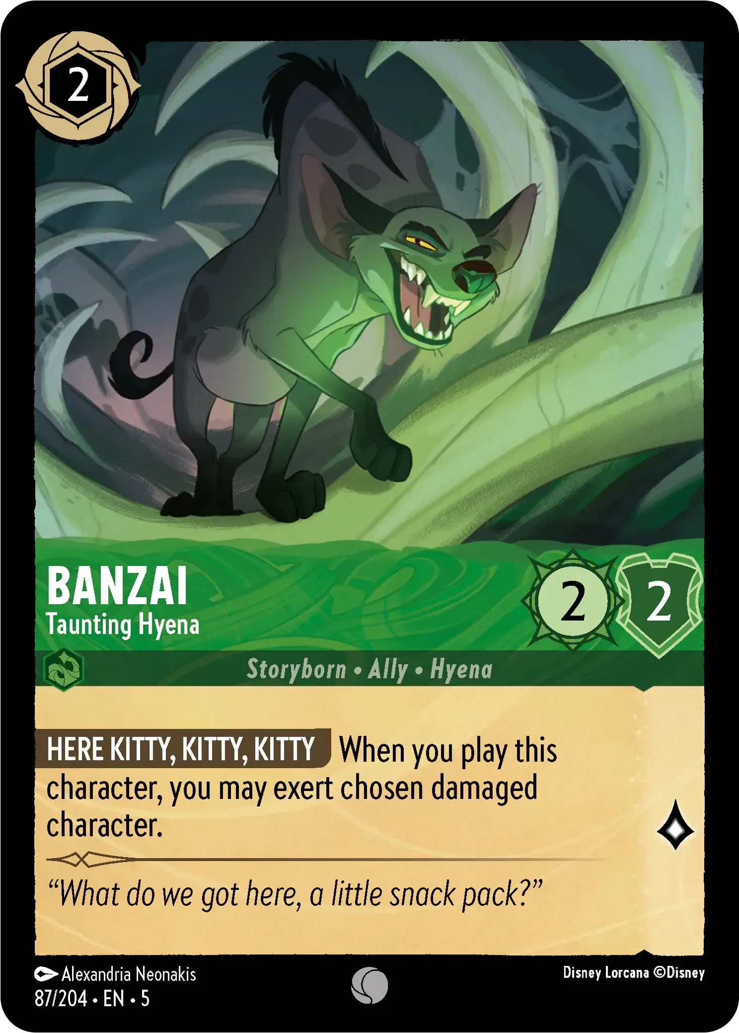 Banzai - Taunting Hyena · Shimmering Skies 87/205