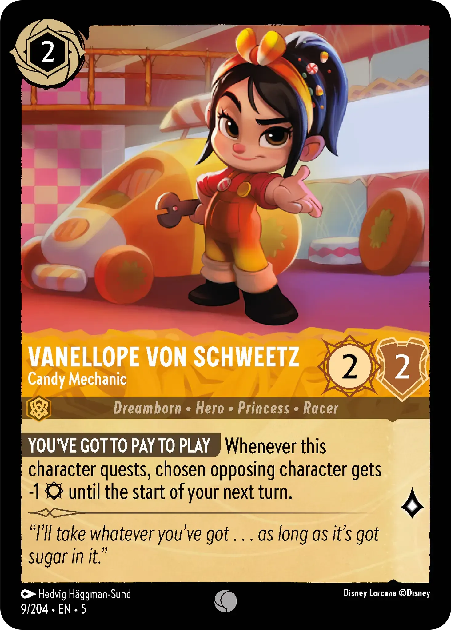 Vanellope von Schweetz - Candy Mechanic · Shimmering Skies 9/205