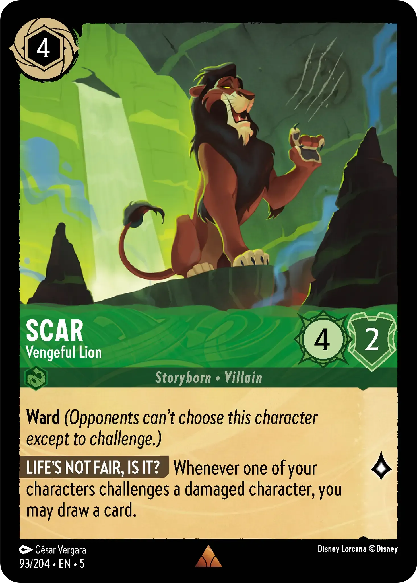 Scar - Vengeful Lion · Shimmering Skies 93/205