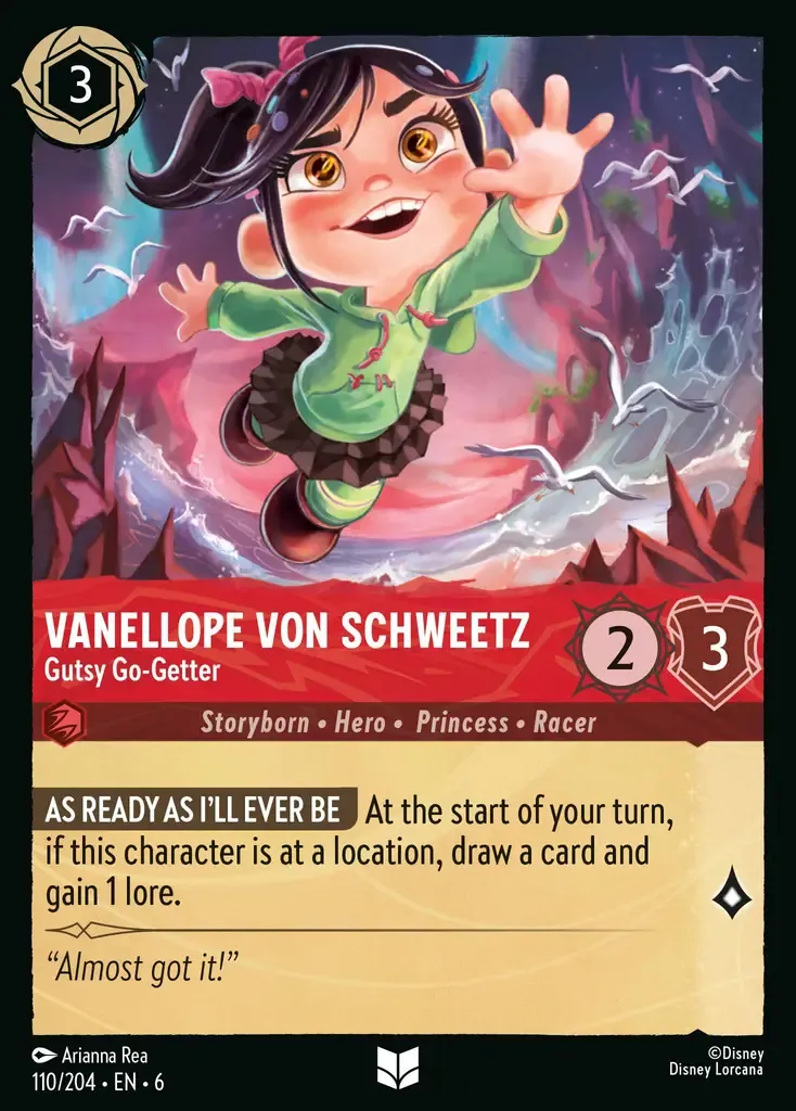 Vanellope Von Schweetz - Gutsy Go-Getter · Azurite Sea 110/204