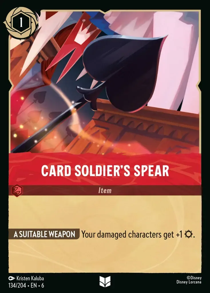 Card Soldier's Spear · Azurite Sea 134/204