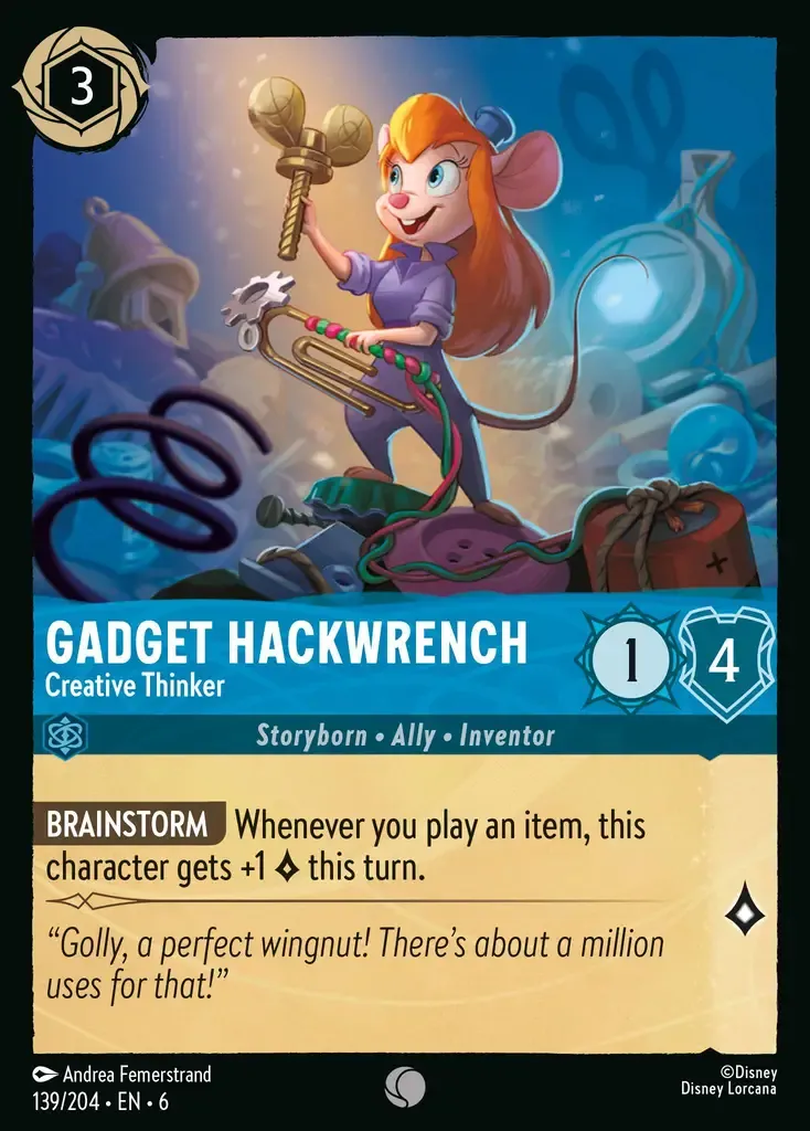 Gadget Hackwrench - Creative Thinker · Azurite Sea 139/204