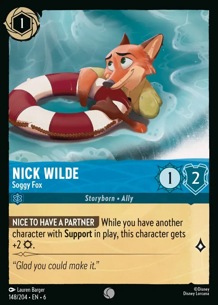 Nick Wilde - Soggy Fox · Azurite Sea 148/204