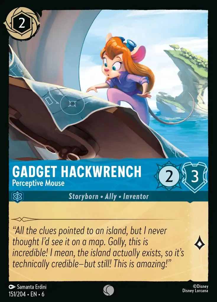 Gadget Hackwrench - Perceptive Mouse · Azurite Sea 151/204