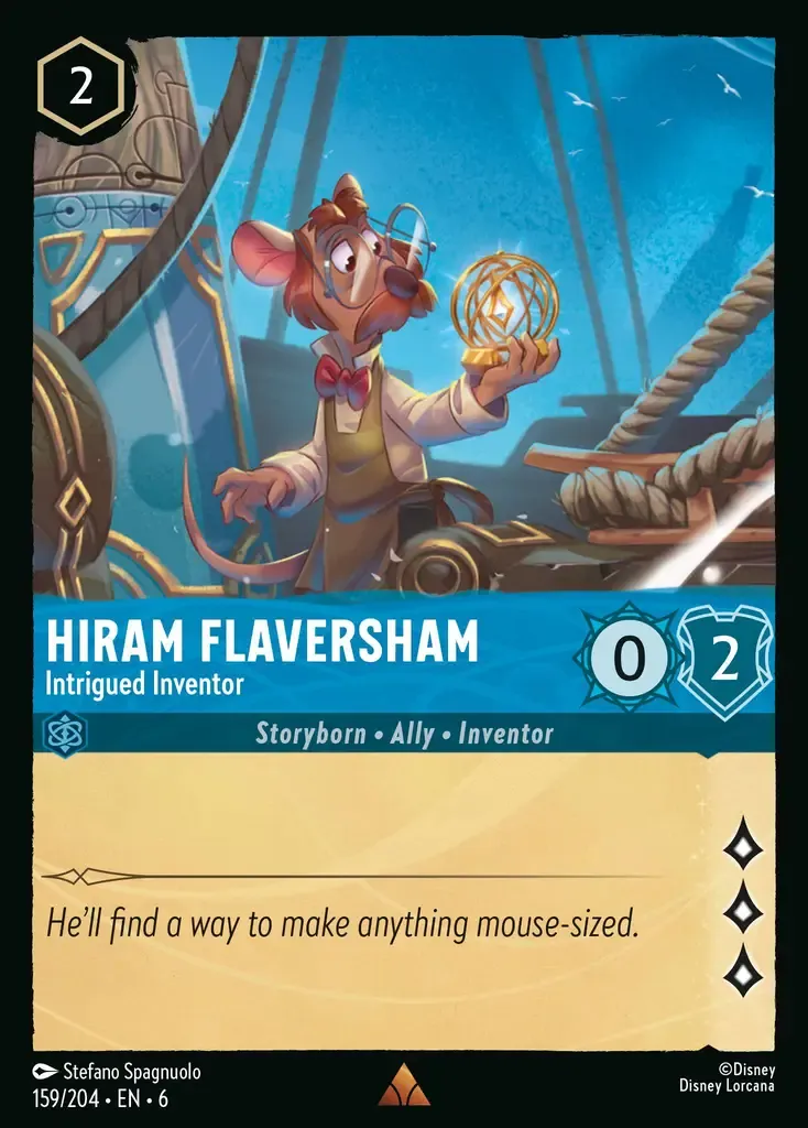 Hiram Flaversham - Intrigued Inventor · Azurite Sea 159/204