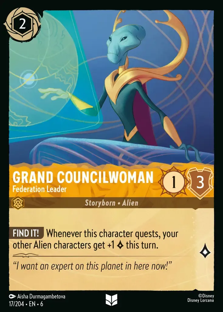 Grand Councilwoman - Federation Leader · Azurite Sea 17/204