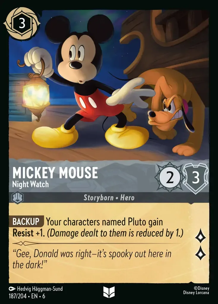 Mickey Mouse - Night Watch · Azurite Sea 187/204