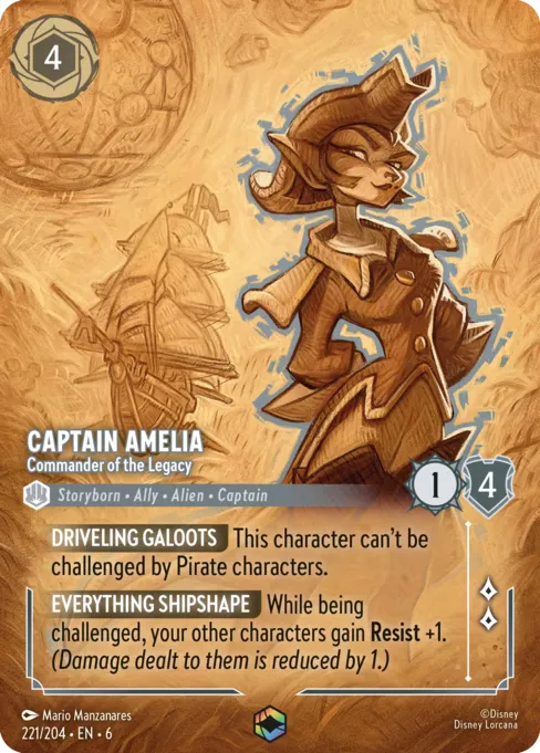 Captain Amelia - Commander of the Legacy · Azurite Sea 221/204