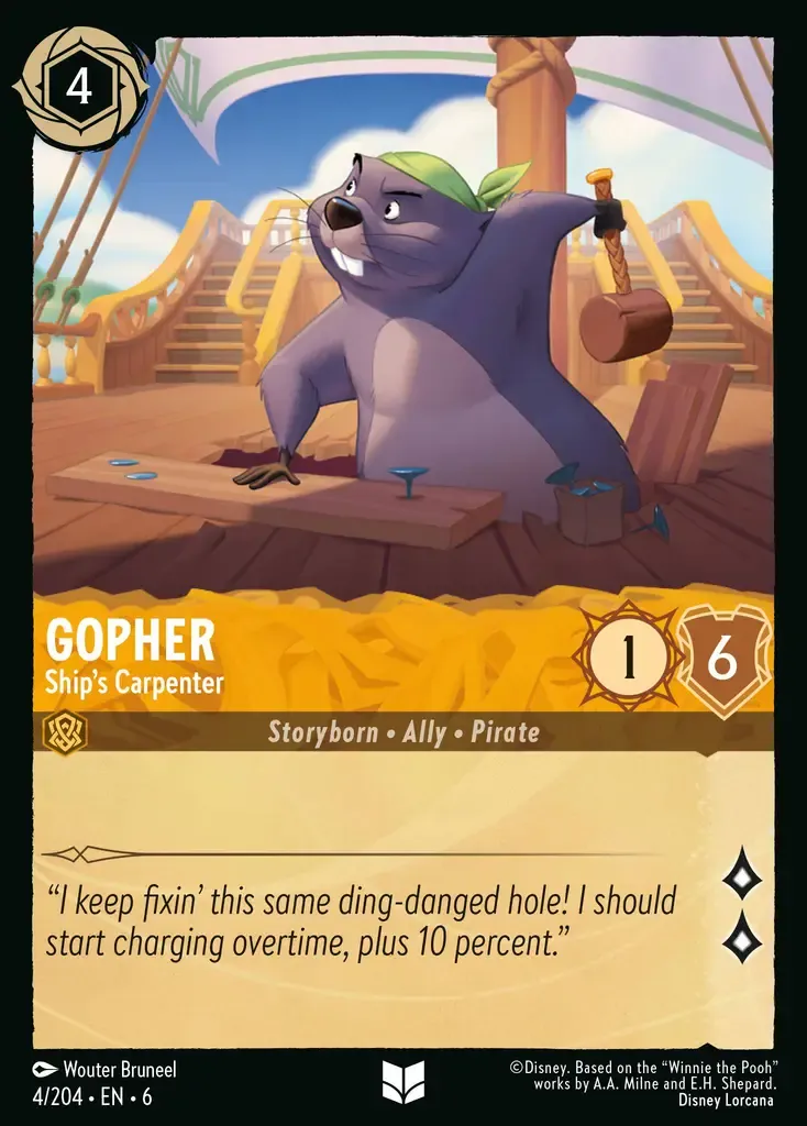 Gopher - Ship's Carpenter · Azurite Sea 4/204