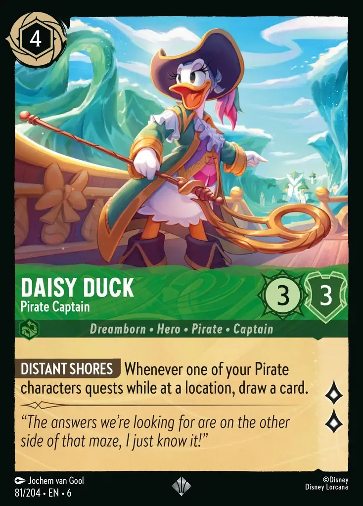 Daisy Duck - Pirate Captain · Azurite Sea 81/204