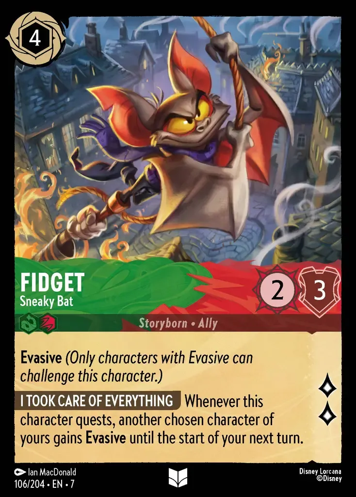 Fidget - Sneaky Bat · Archazia's Island 106/206