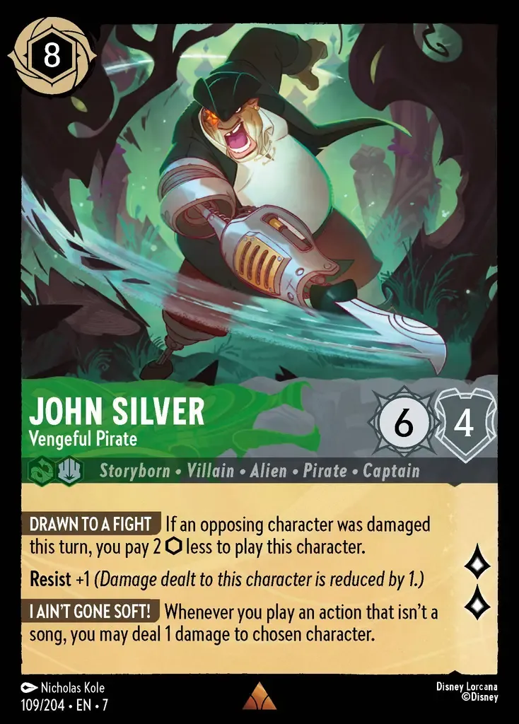 John Silver - Vengeful Pirate · Archazia's Island 109/206