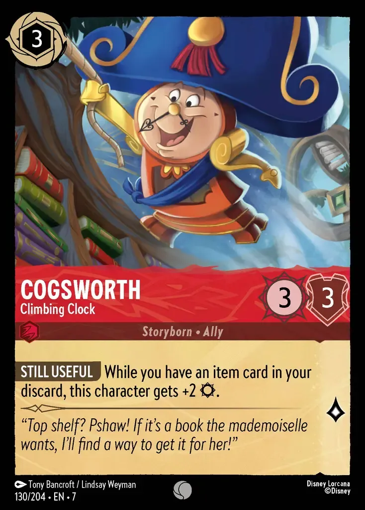 Cogsworth - Climbing Clock · Archazia's Island 130/206