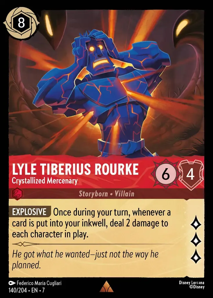 Lyle Tiberius Rourke - Crystallized Mercenary · Archazia's Island 140/206