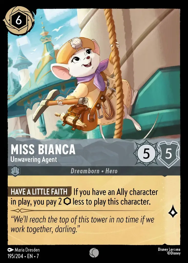 Miss Bianca - Unwavering Agent · Archazia's Island 195/206