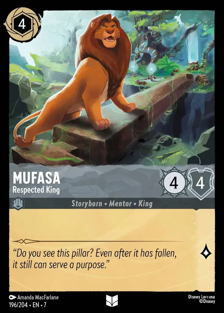 Mufasa - Respected King · Archazia's Island 196/206