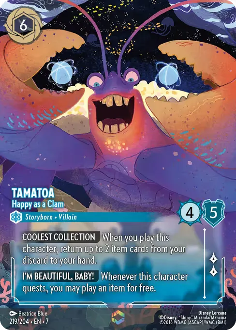 Tamatoa - Happy as a Clam · Archazia's Island 219/206
