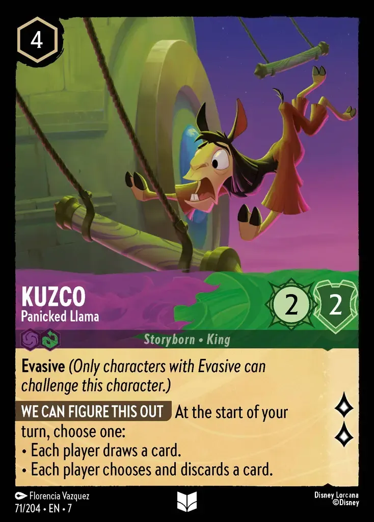 Kuzco - Panicked Llama · Archazia's Island 71/206