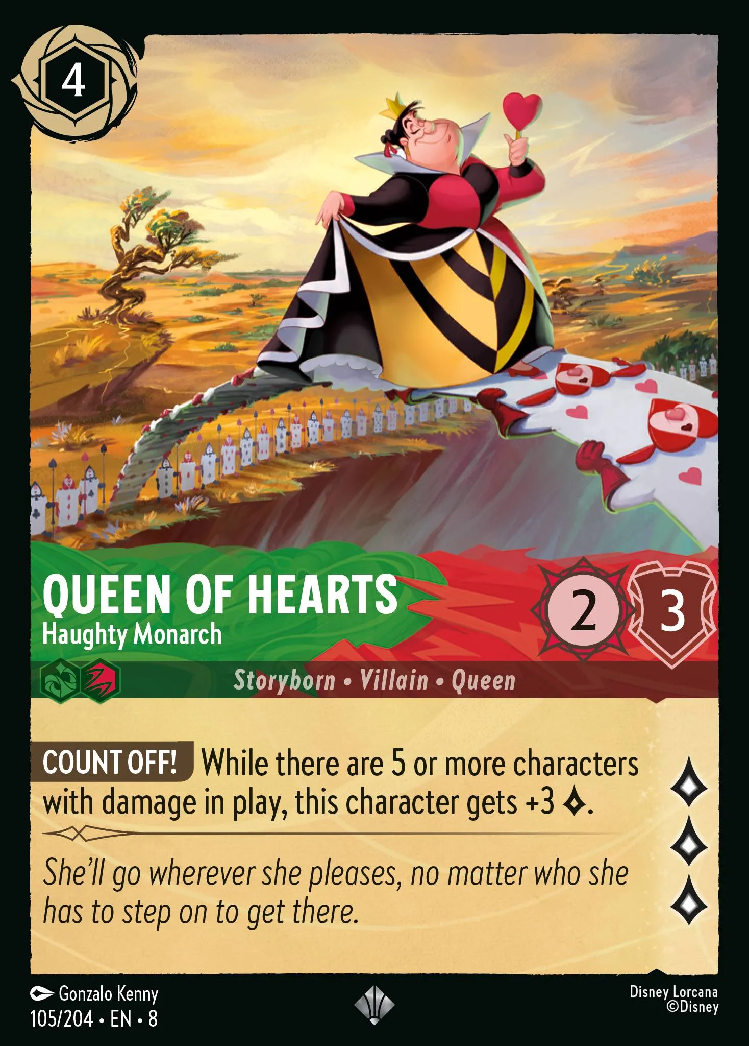 Queen of Hearts - Haughty Monarch · Reign of Jafar 105/211