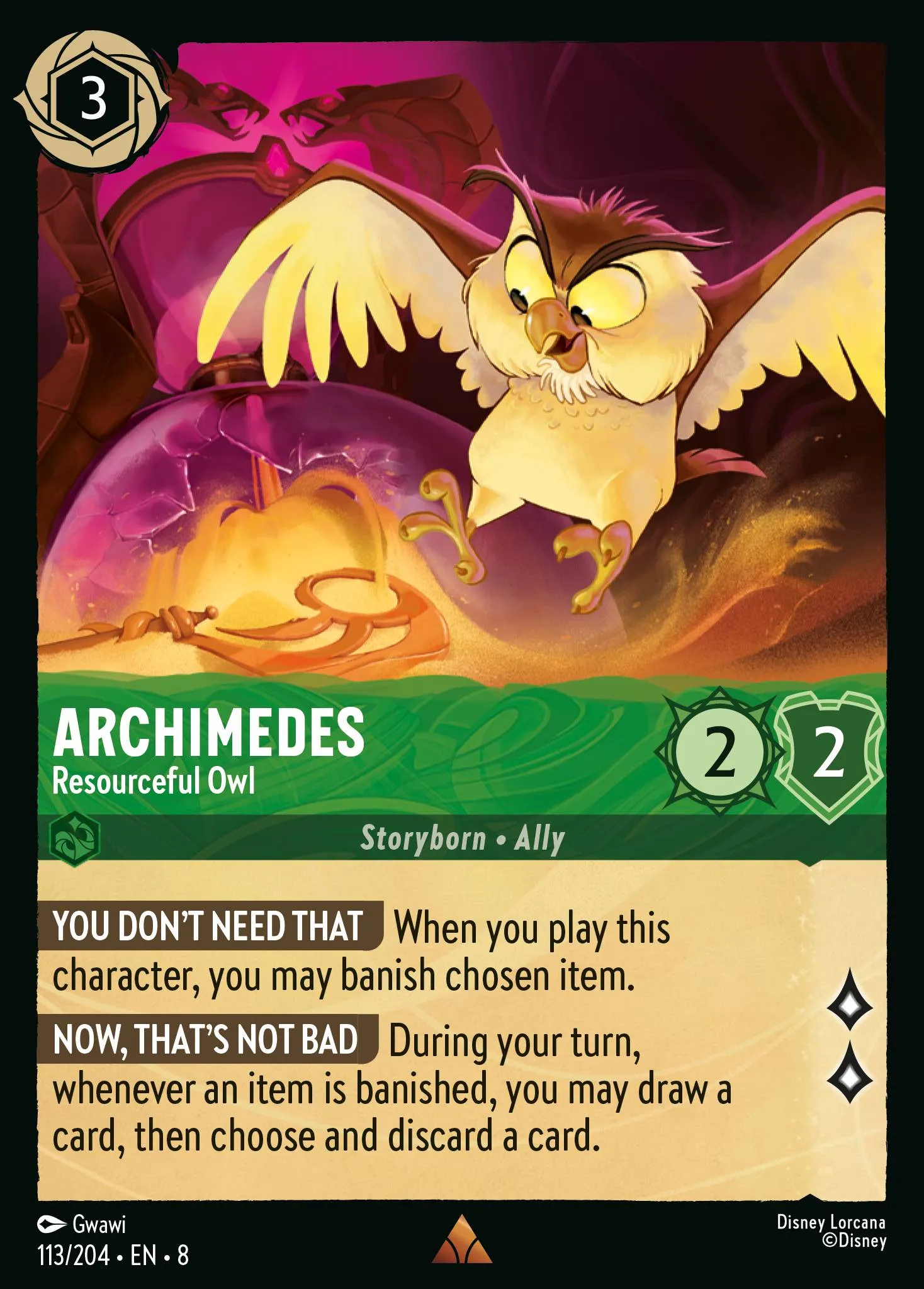 Archimedes - Resourceful Owl · Reign of Jafar 113/211
