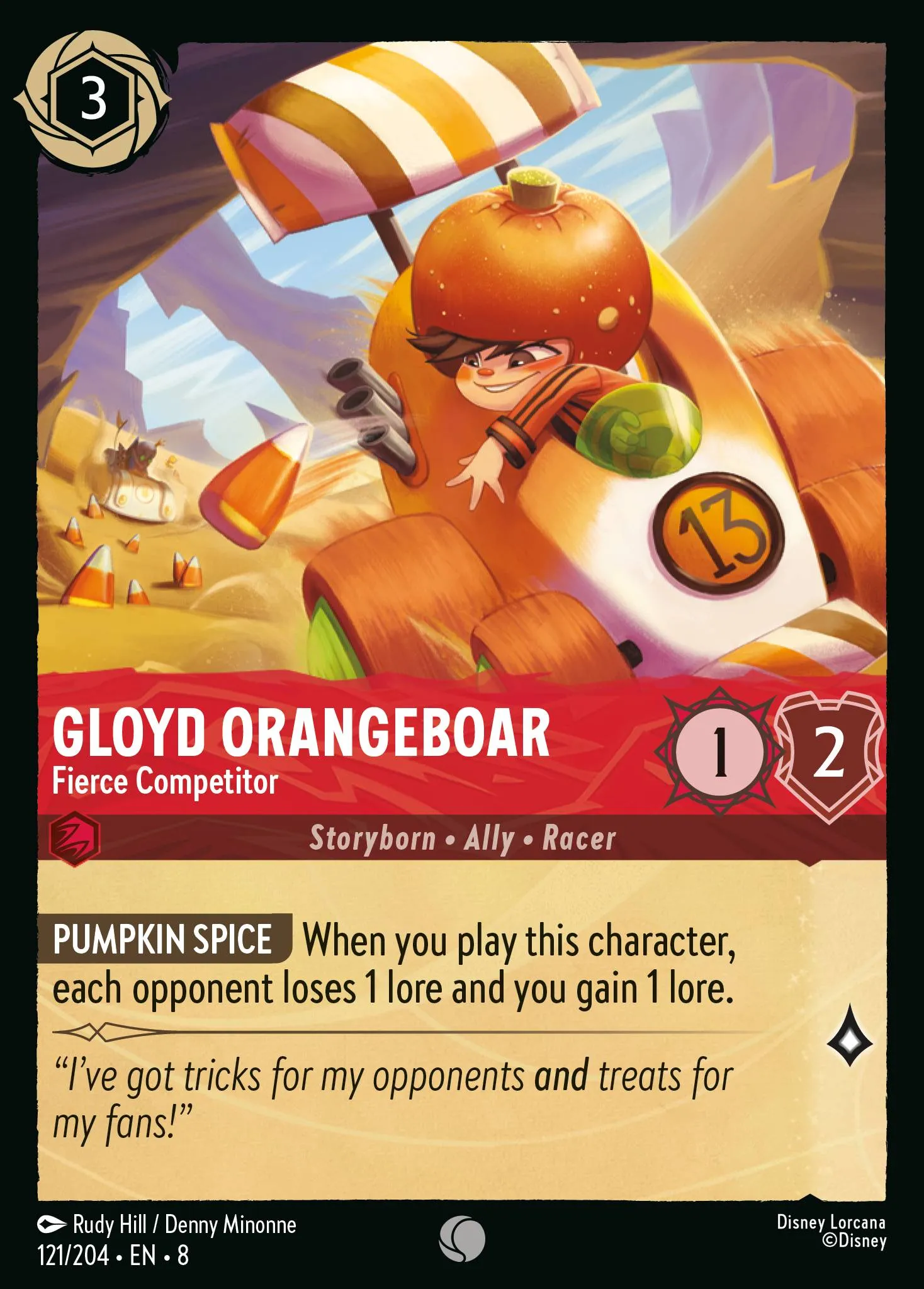 Gloyd Orangeboar - Fierce Competitor · Reign of Jafar 121/211