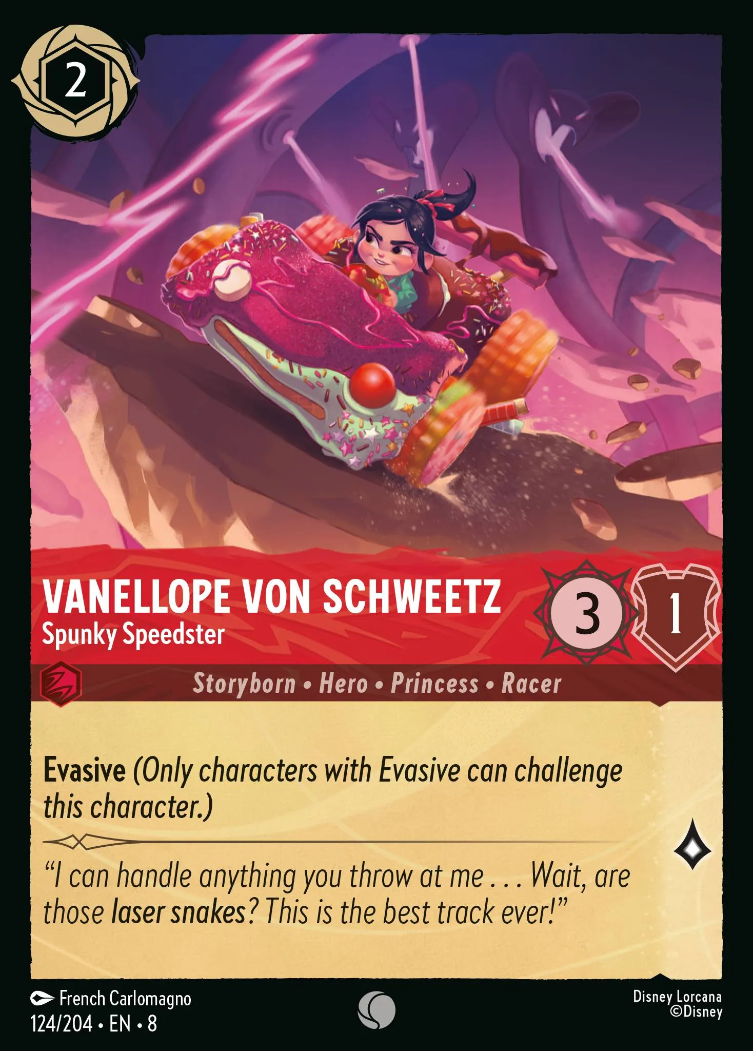 Vanellope Von Schweetz - Spunky Speedster · Reign of Jafar 124/211