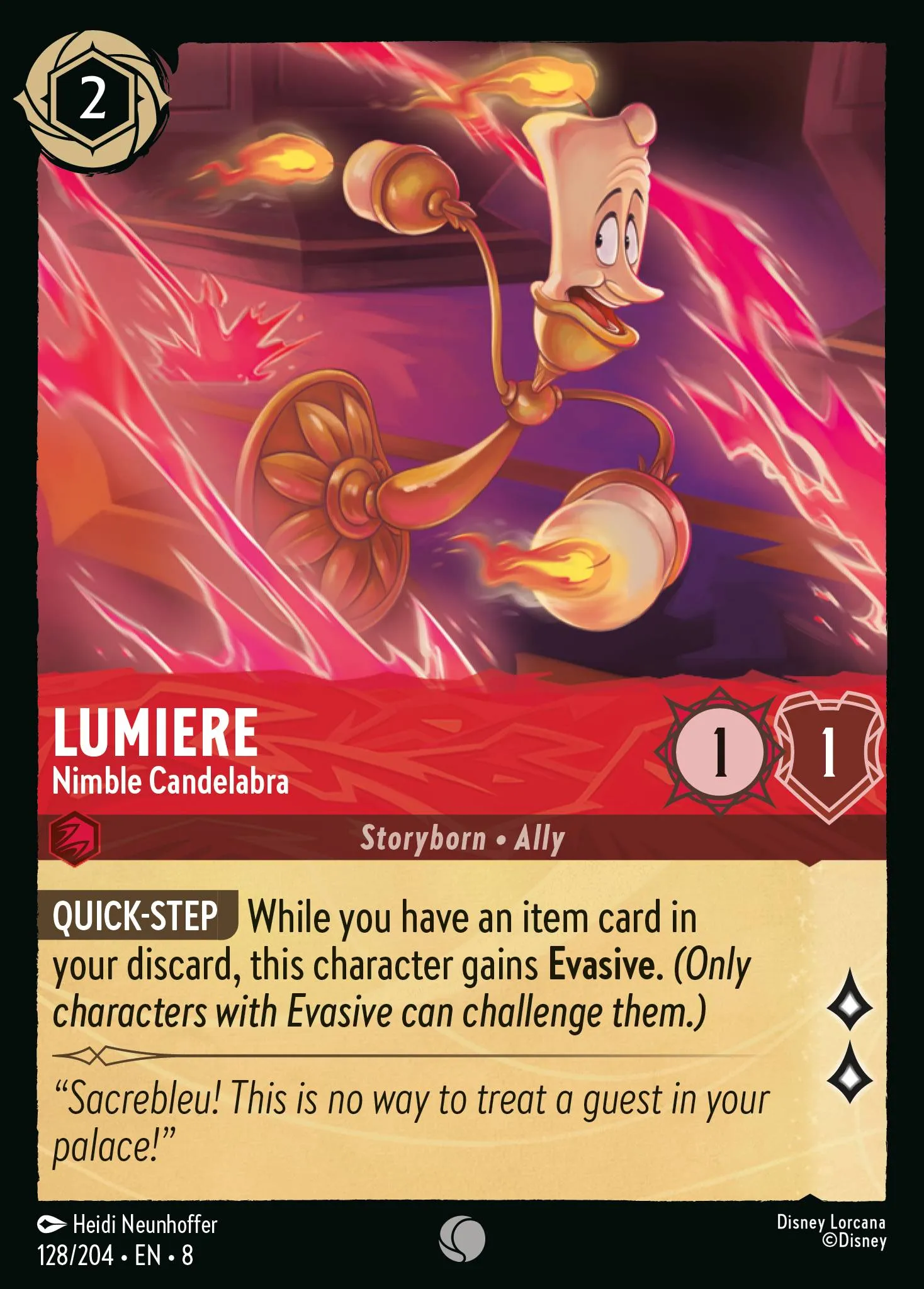 Lumiere - Nimble Candelabra · Reign of Jafar 128/211